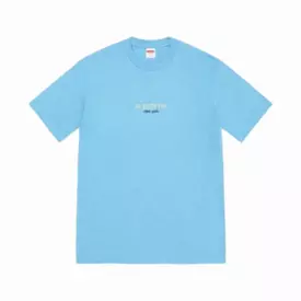 Supreme Tee 'Classic Logo' Light Slate SS22