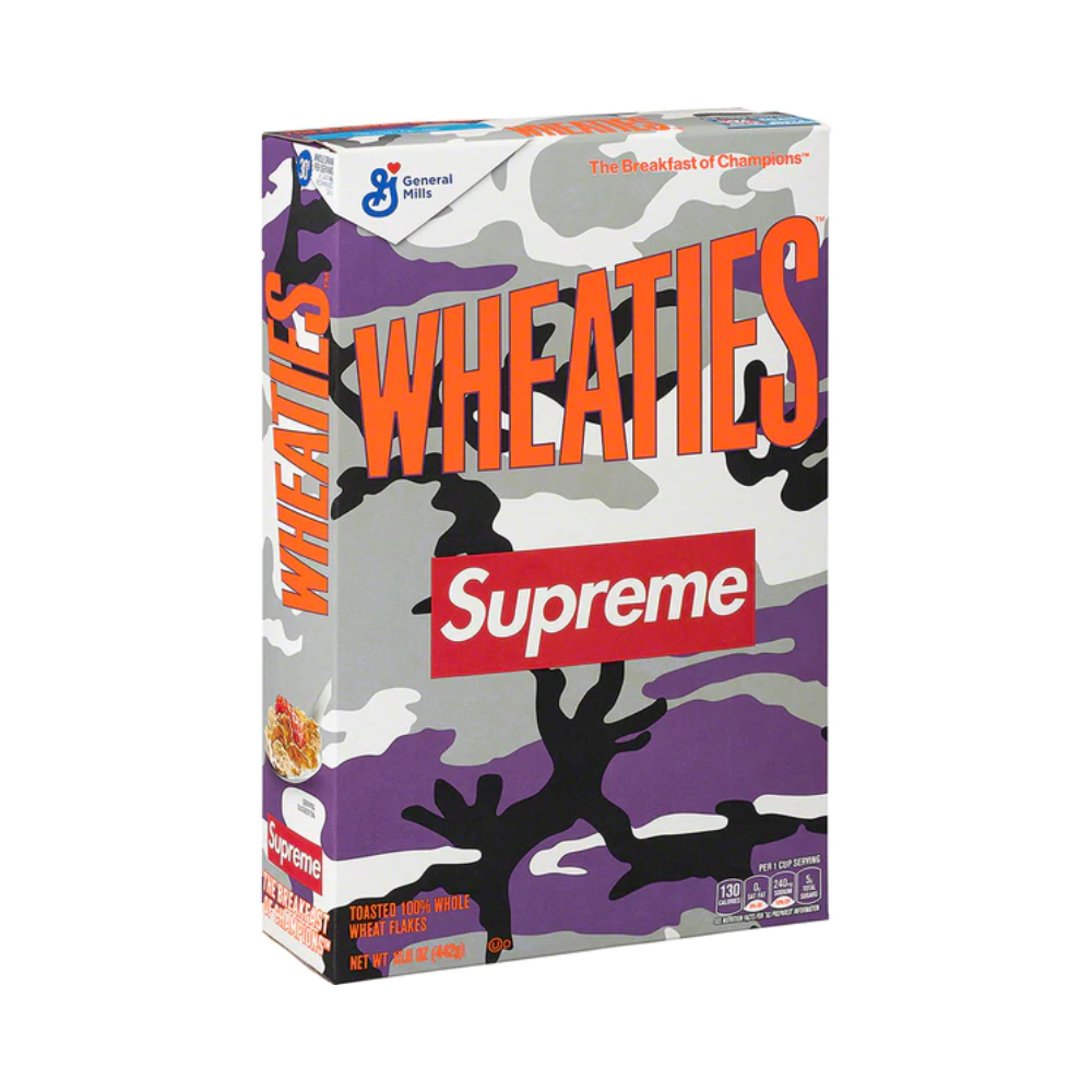 Supreme Wheaties Cereal Box Purple Camo