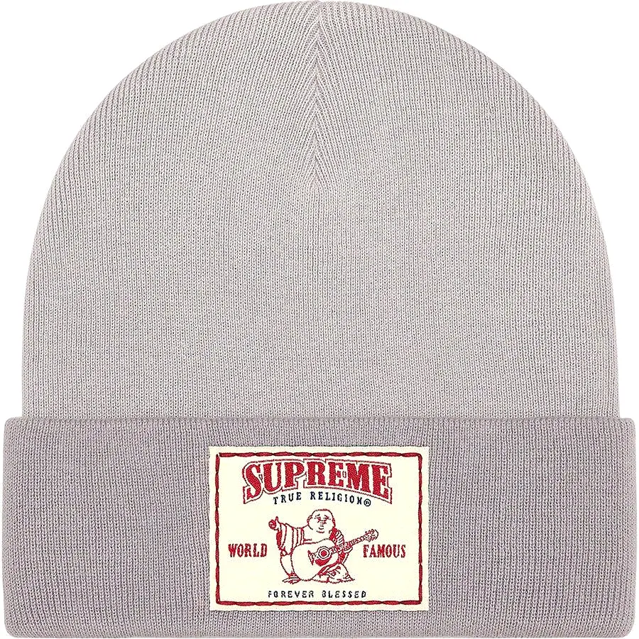 Supreme/True Religion Beanie (Light Grey)