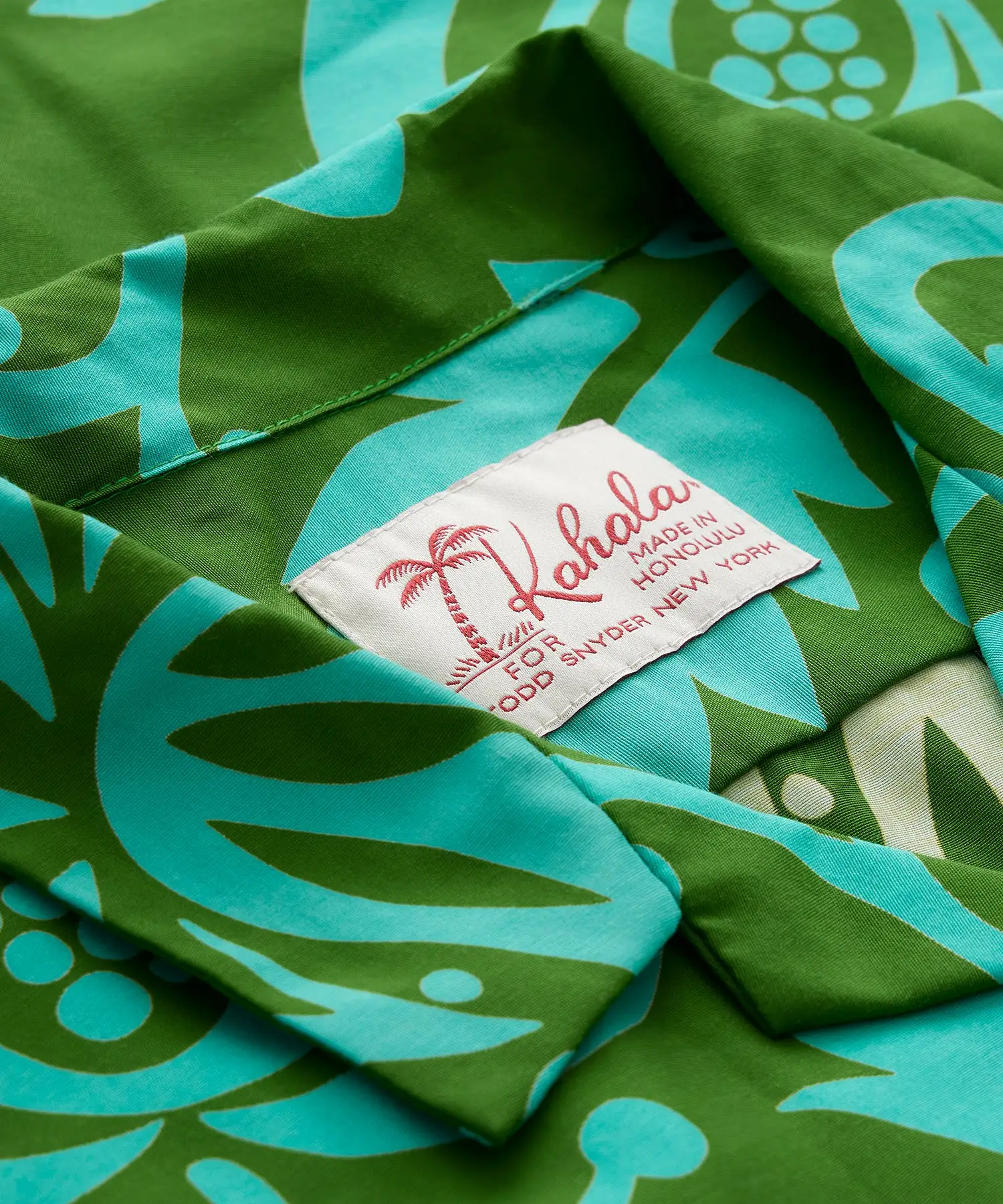 Todd Snyder x Kahala Aloha Shirt in Green Floral