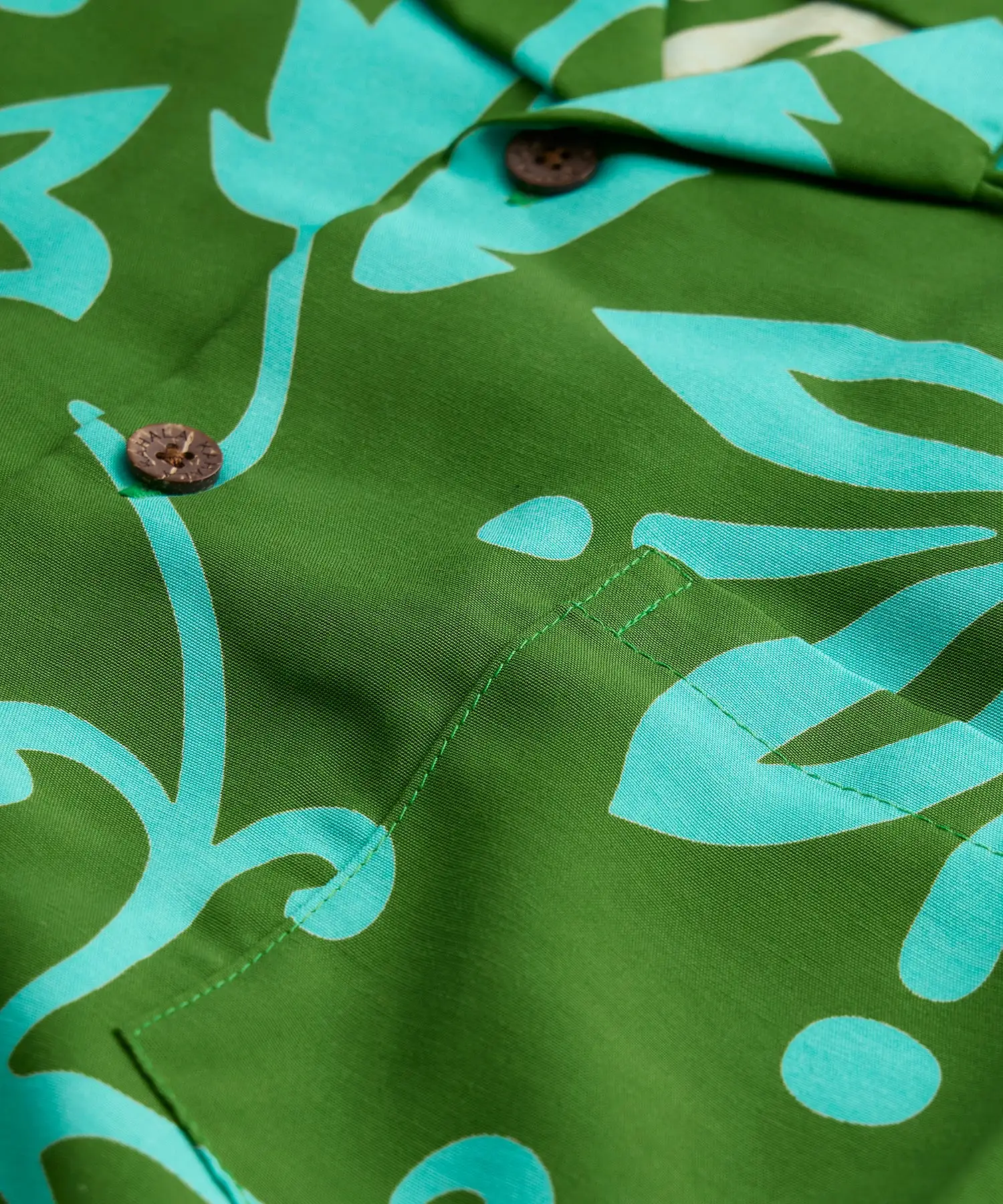 Todd Snyder x Kahala Aloha Shirt in Green Floral