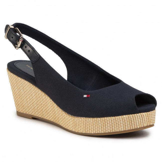 Tommy Hilfiger Elba Slingback Wedge Navy