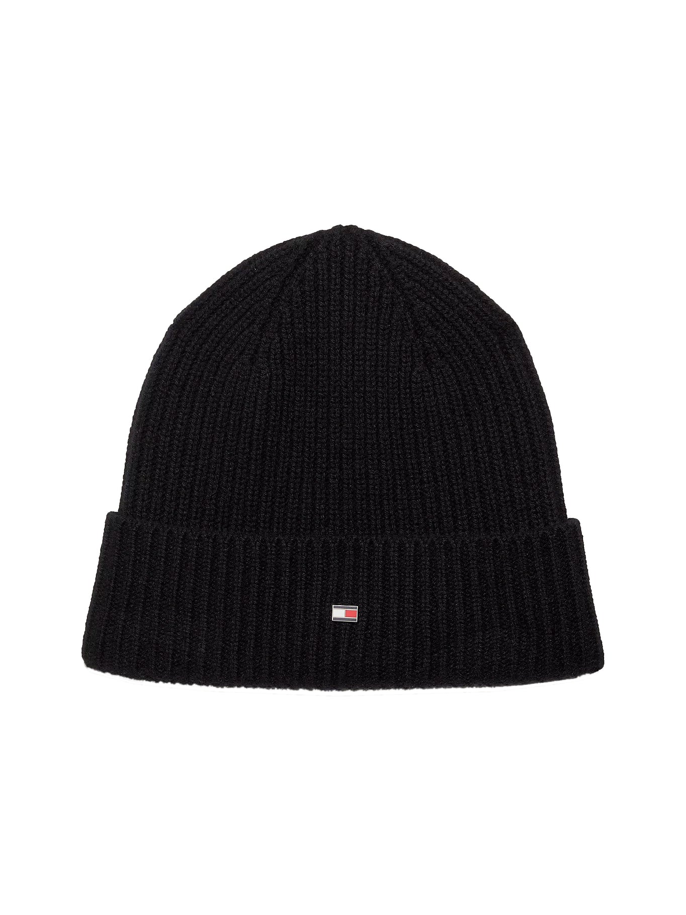 Tommy Hilfiger Mens Knit Cashmere Plaque Beanie Hat