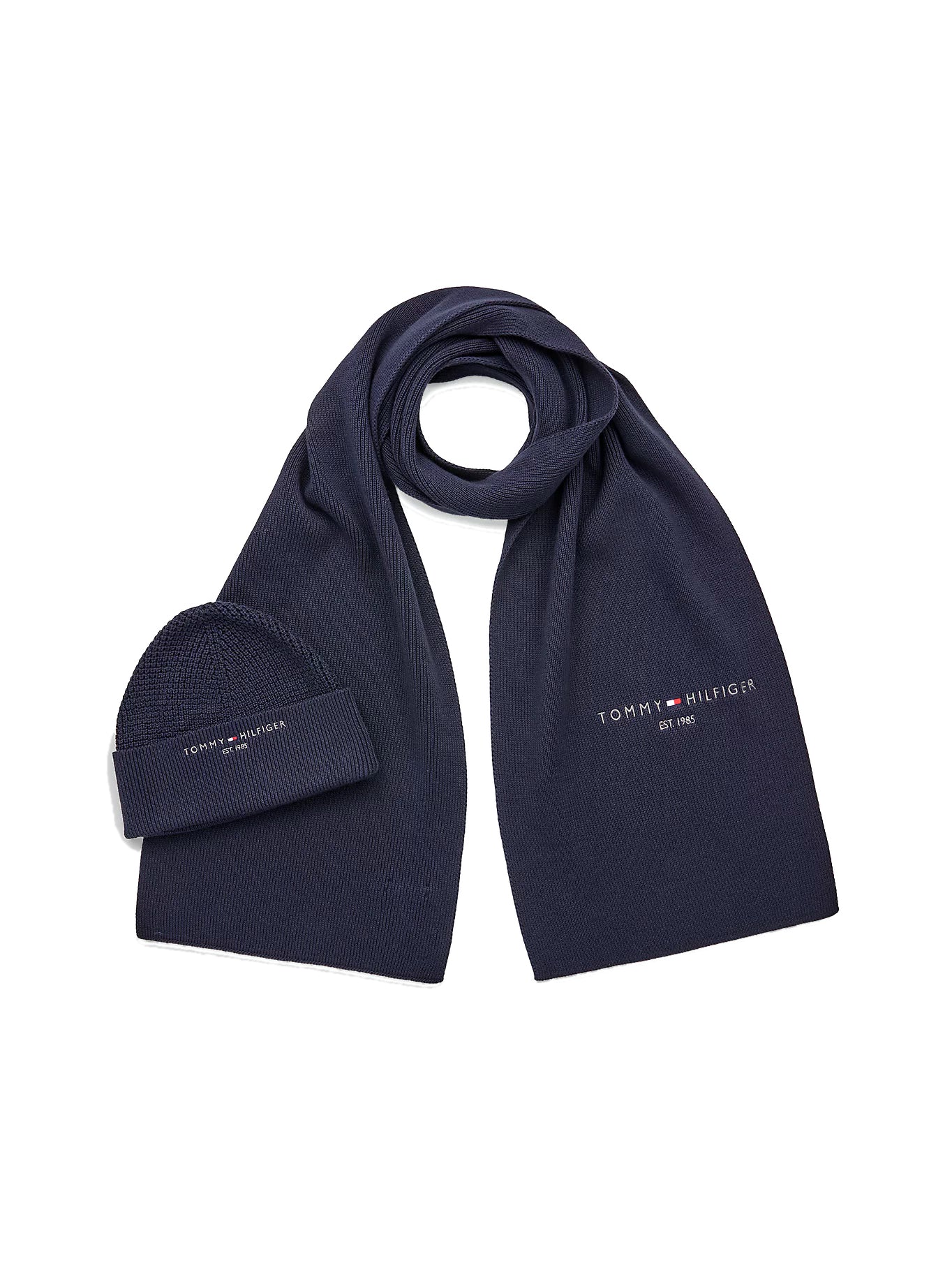 Tommy Hilfiger Mens 'TH Horizon' Scarf & Beanie GP Set