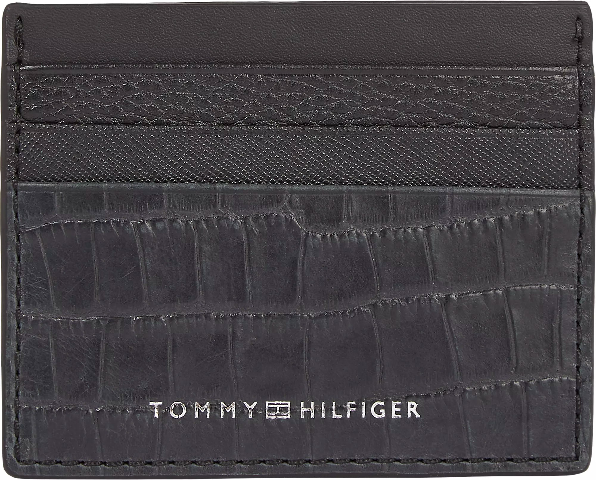 Tommy Hilfiger Texture Leather Credit Cardholder