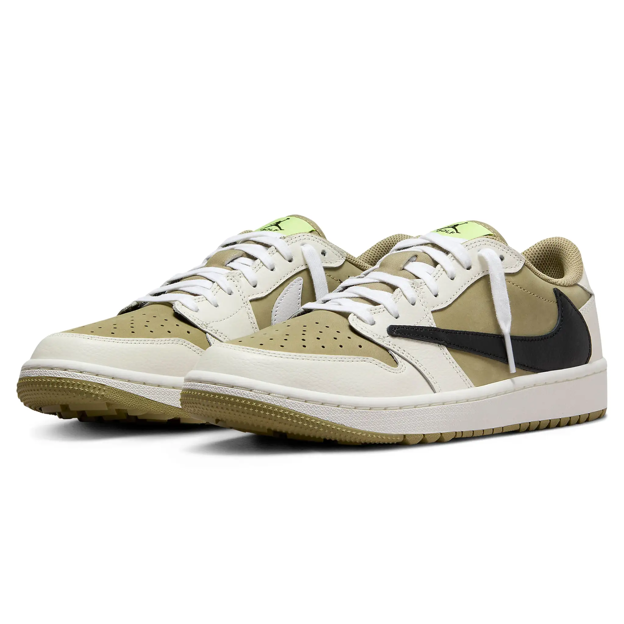 Travis Scott X Air Jordan 1 Low Golf Olive