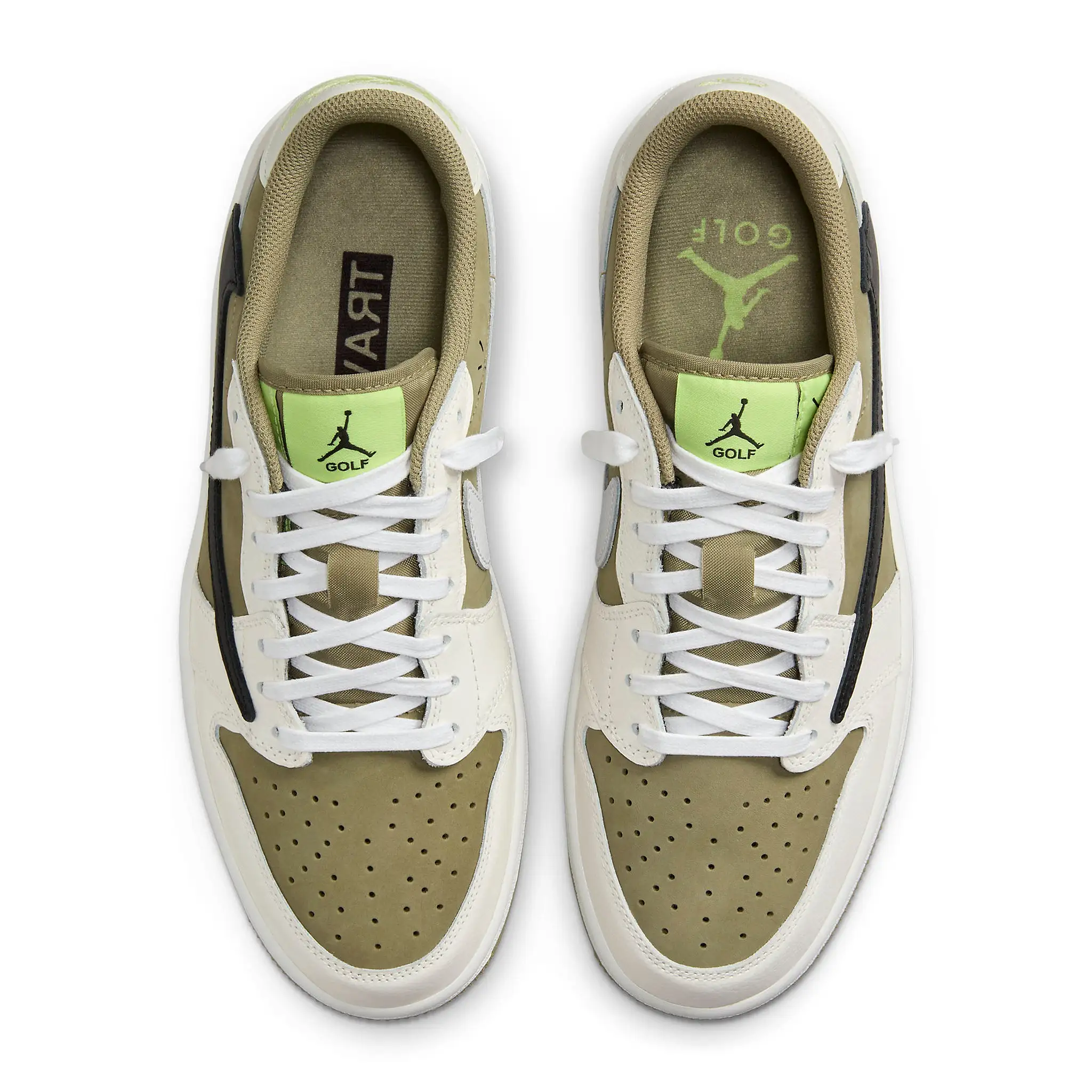 Travis Scott X Air Jordan 1 Low Golf Olive