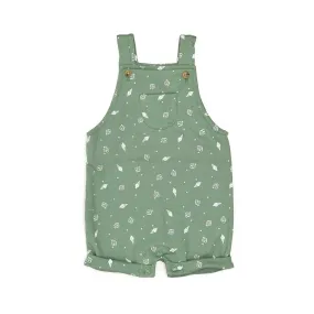 Tun Tun (Peru) - Pima Cotton Shortie Overalls - Green Gelato