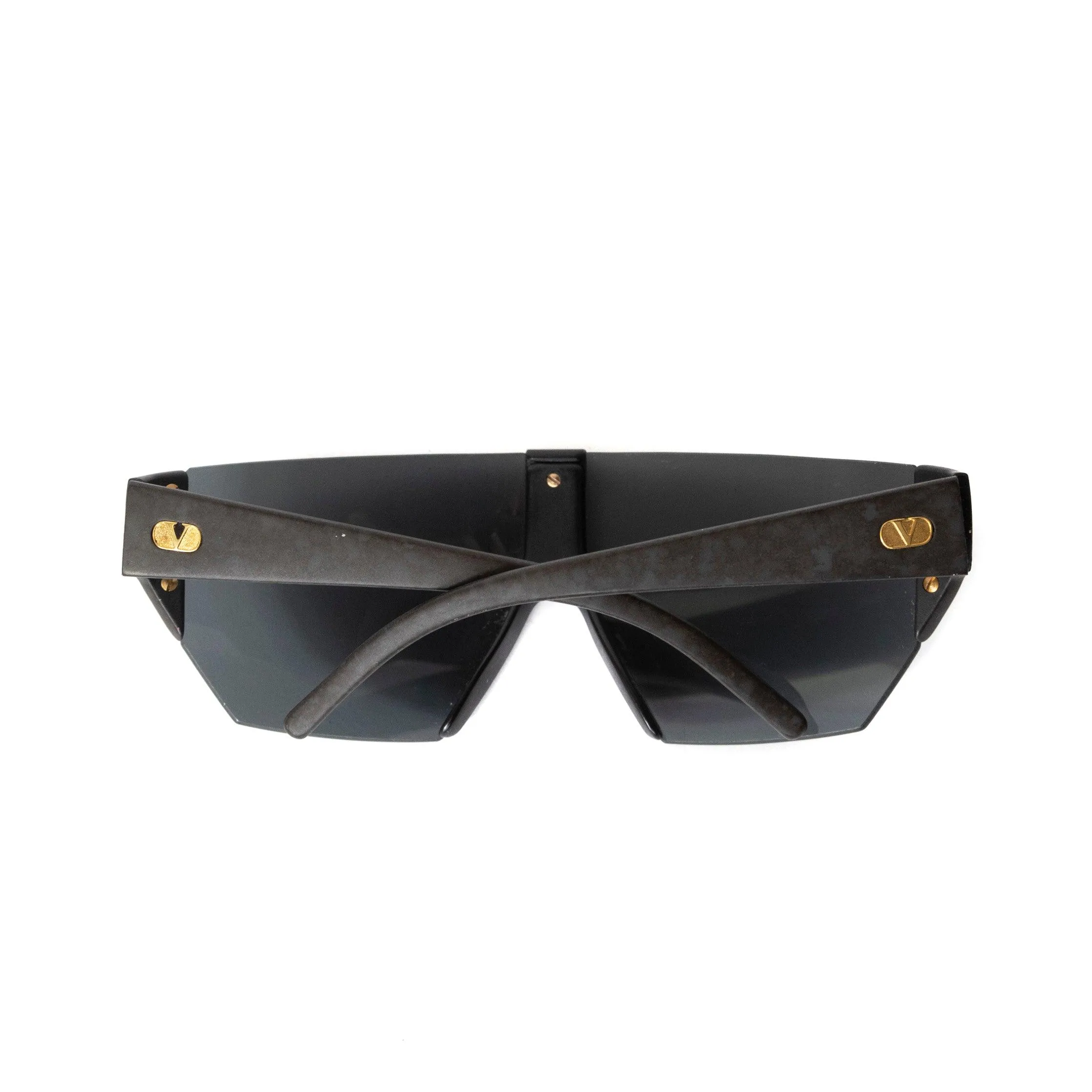 Valentino Black Shield Sunglasses