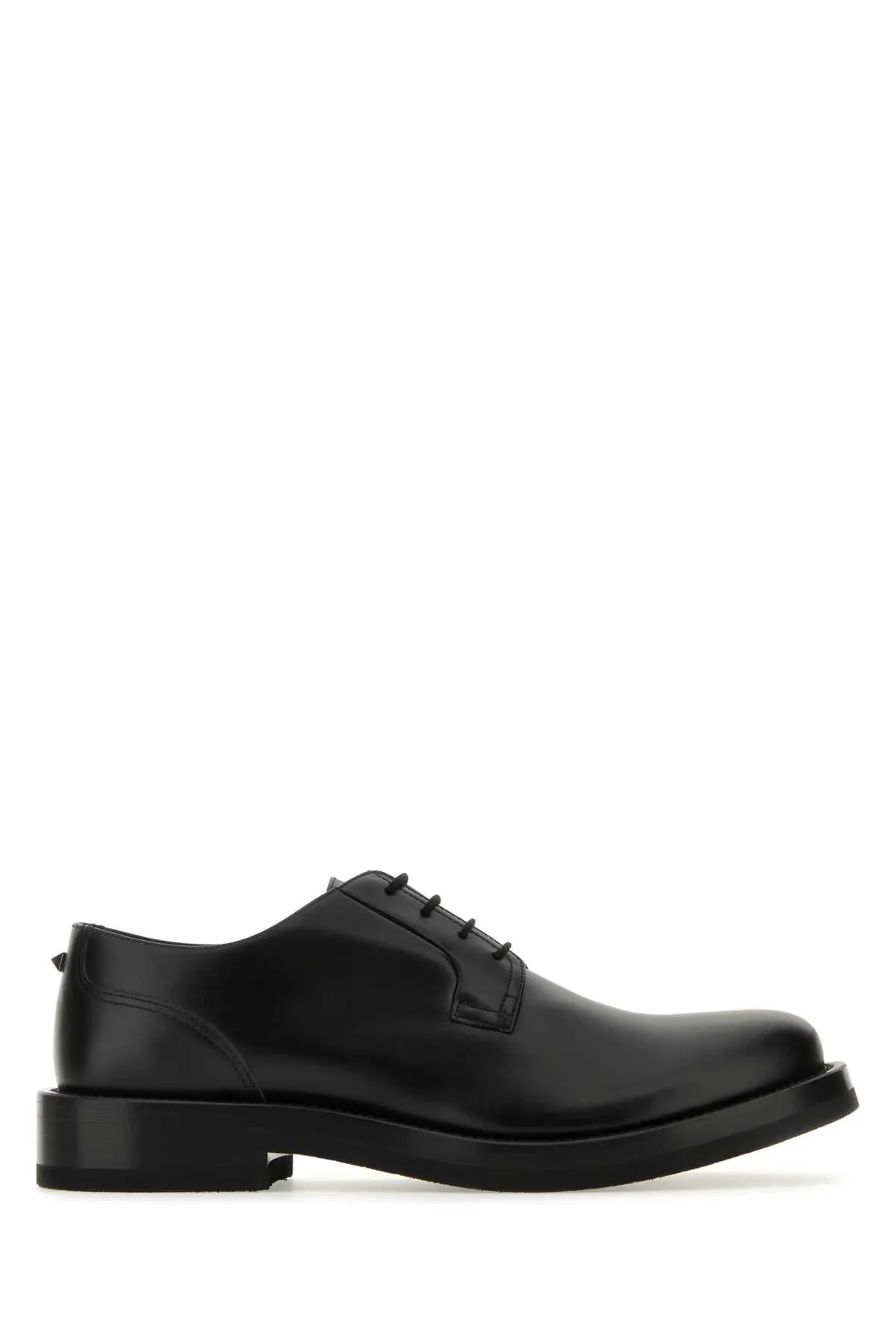 Valentino Garavani Black Leather Lace Up Shoes