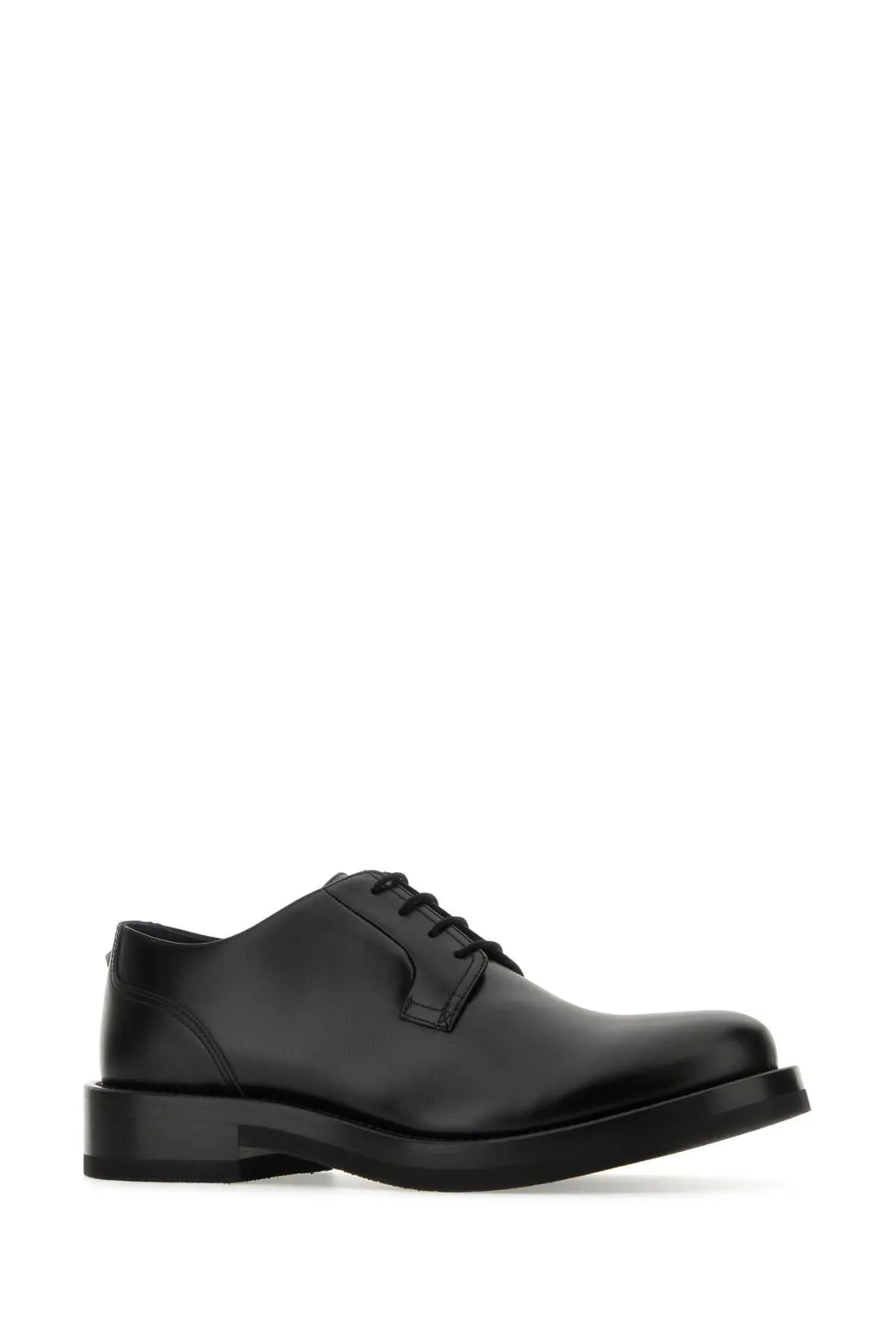 Valentino Garavani Black Leather Lace Up Shoes