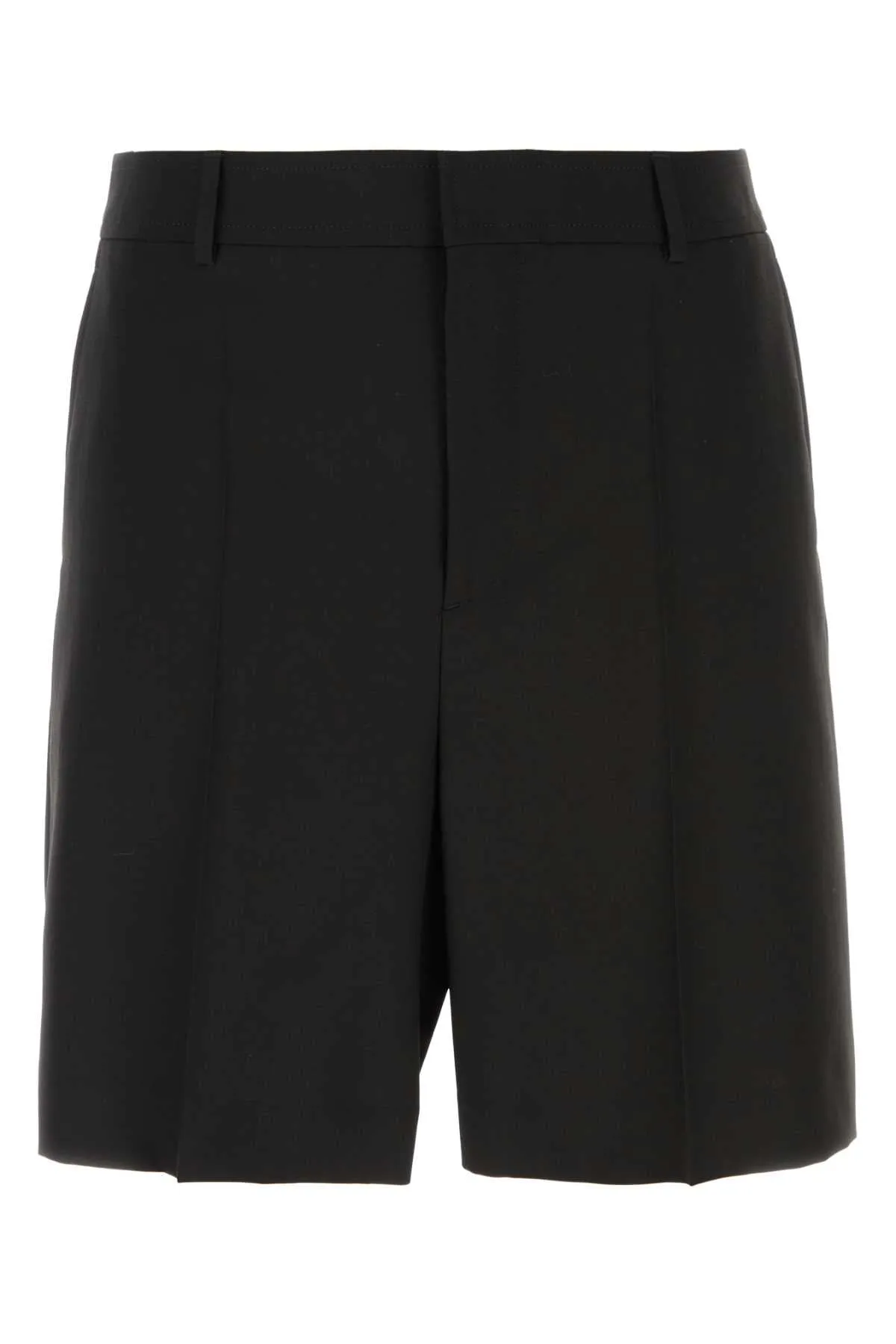 Valentino Garavani Black Wool Bermuda Shorts