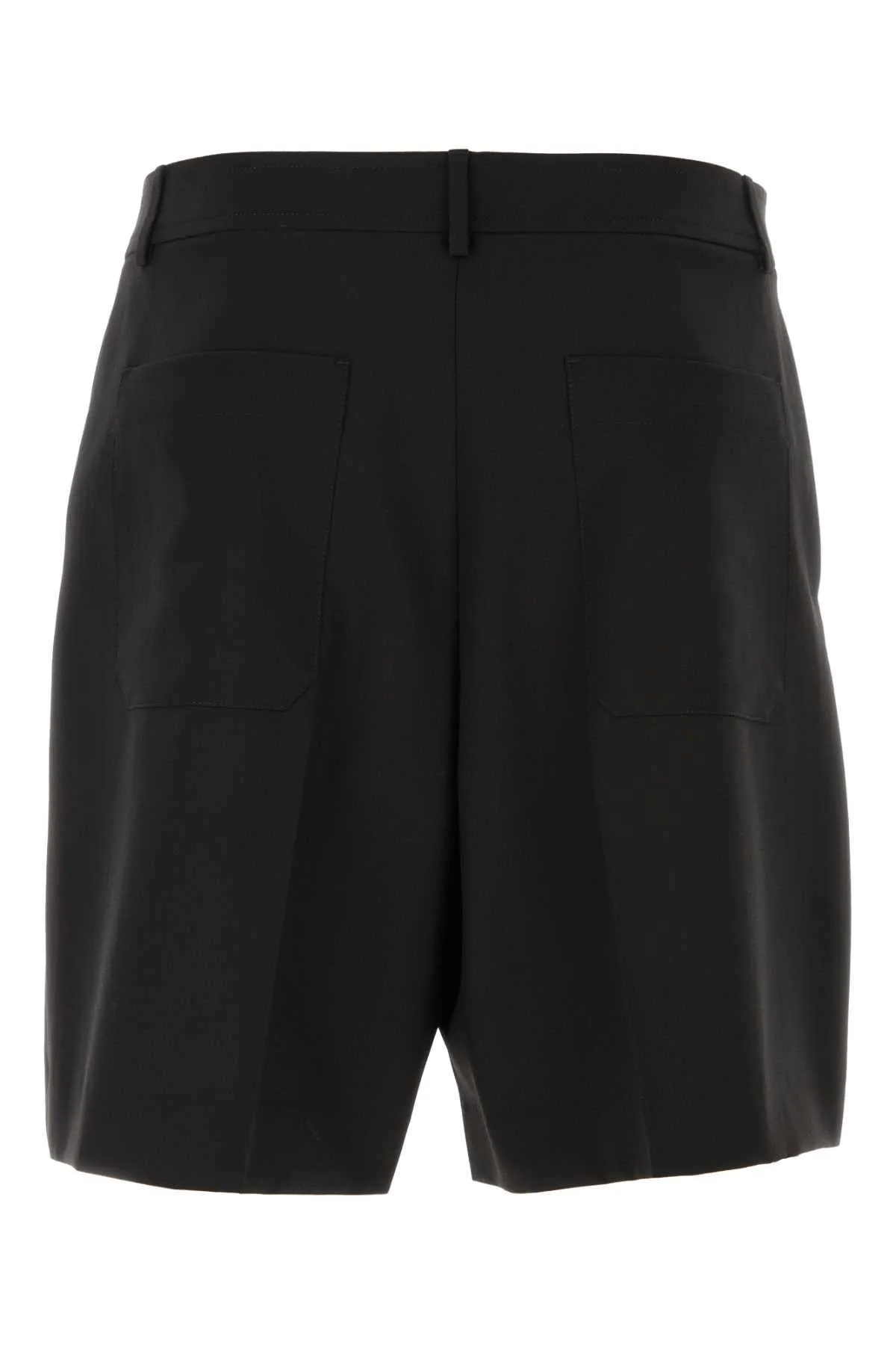 Valentino Garavani Black Wool Bermuda Shorts