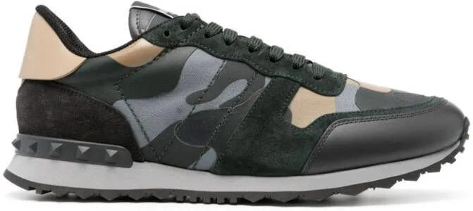 Valentino Garavani Camouflage Rockrunner low-top sneakers Blue