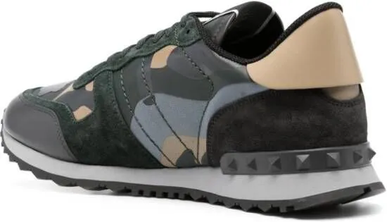 Valentino Garavani Camouflage Rockrunner low-top sneakers Blue