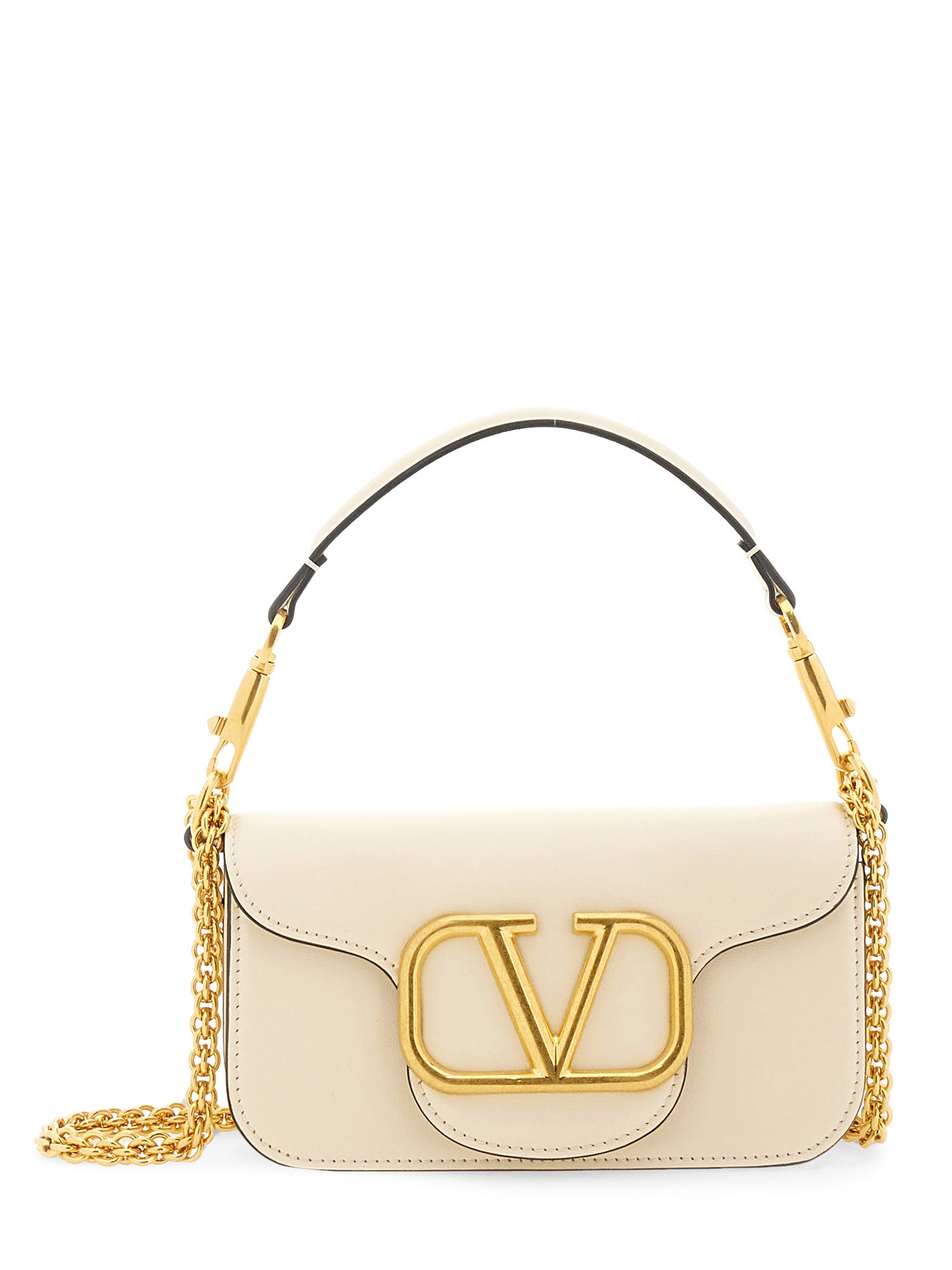 VALENTINO GARAVANI    SMALL CALFSKIN LOCÒ SHOULDER BAG