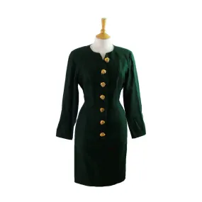 Valentino Green Wool Dress - 14