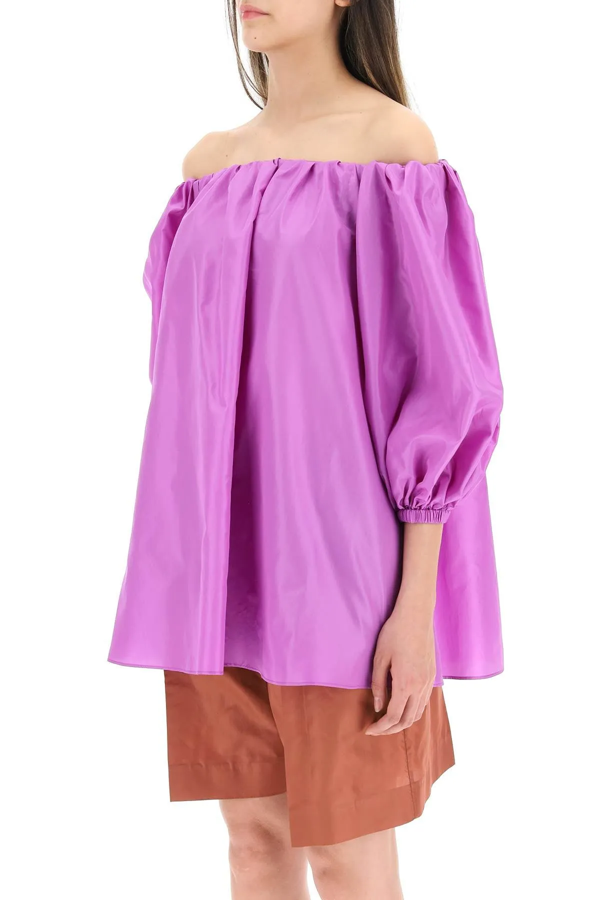 Valentino Washed Taffeta Top