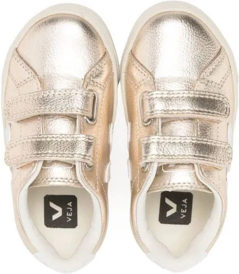 VEJA Kids Esplar touch-strap trainers Metallic