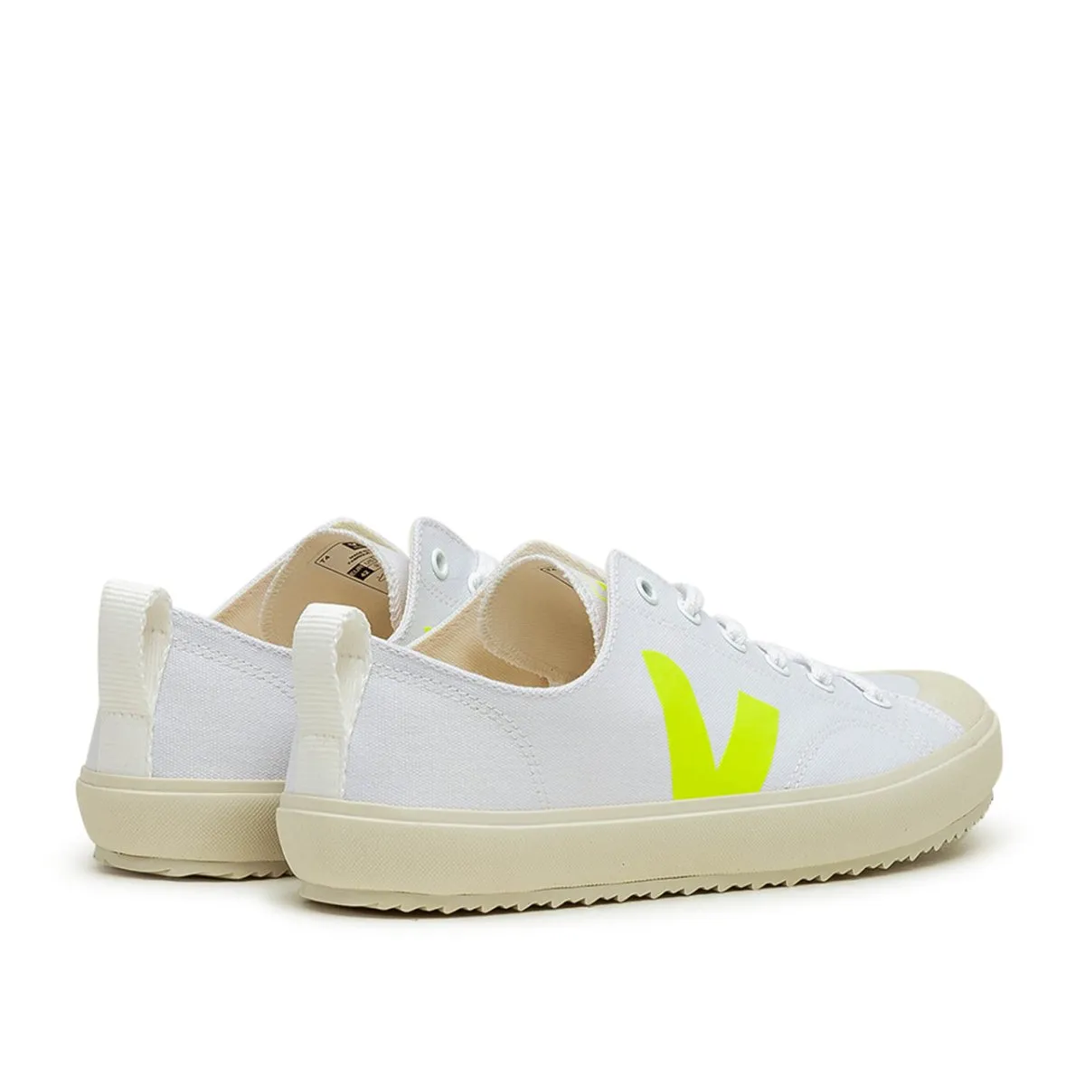 Veja Nova Canvas White Jaune Fluo (White / Yellow)