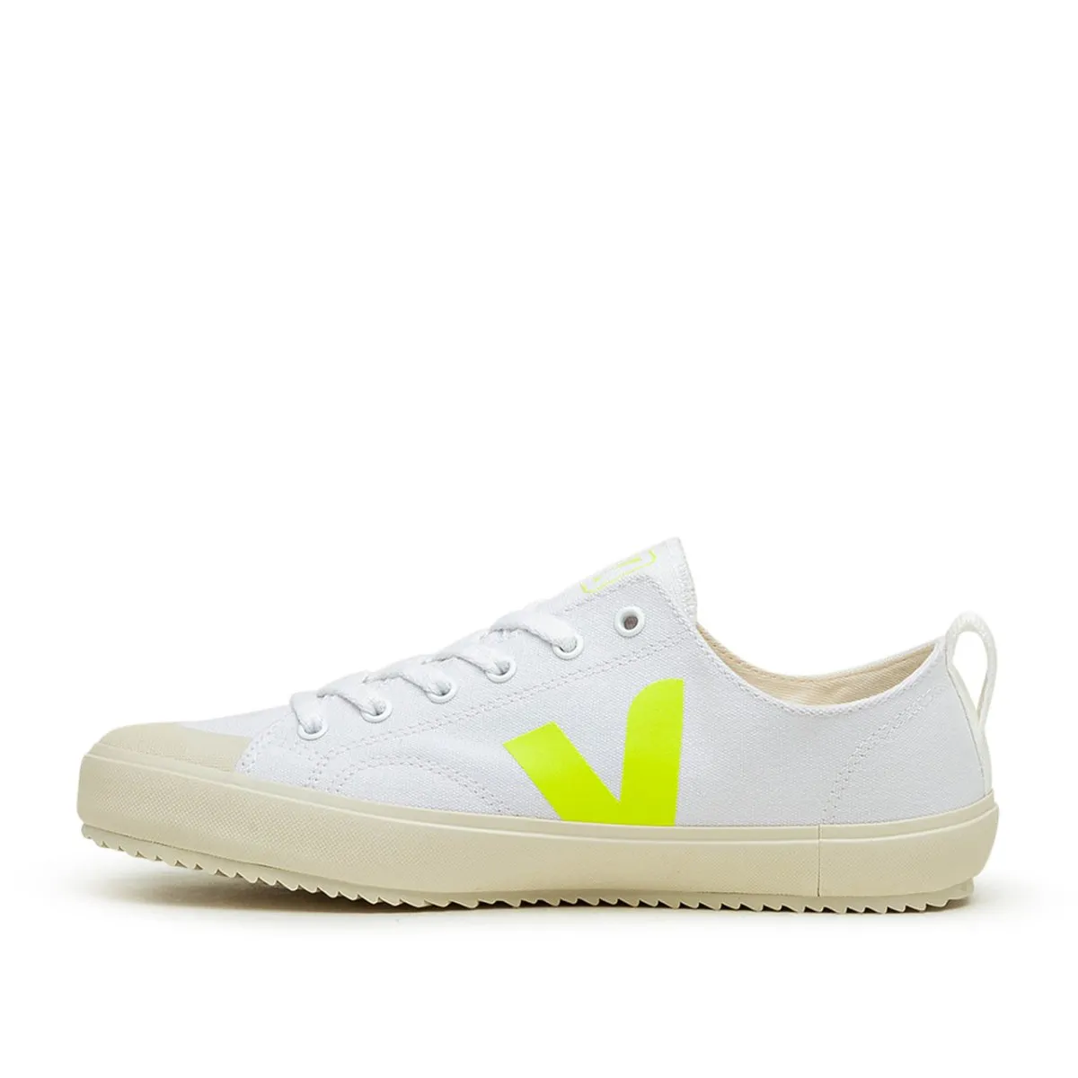 Veja Nova Canvas White Jaune Fluo (White / Yellow)