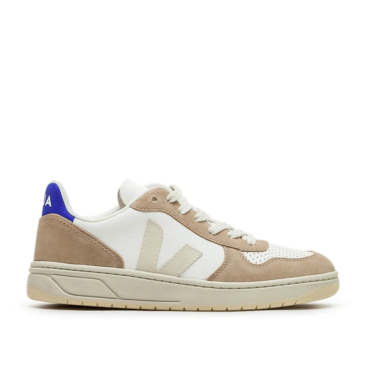 Veja V-10 Chromefree Leather (White / Beige)