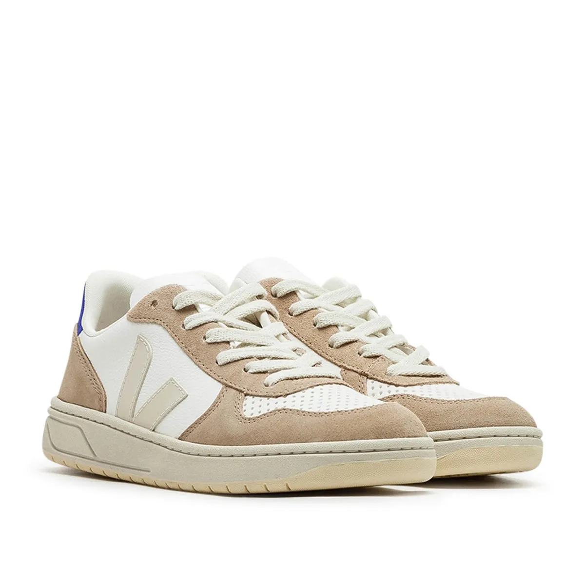 Veja V-10 Chromefree Leather (White / Beige)