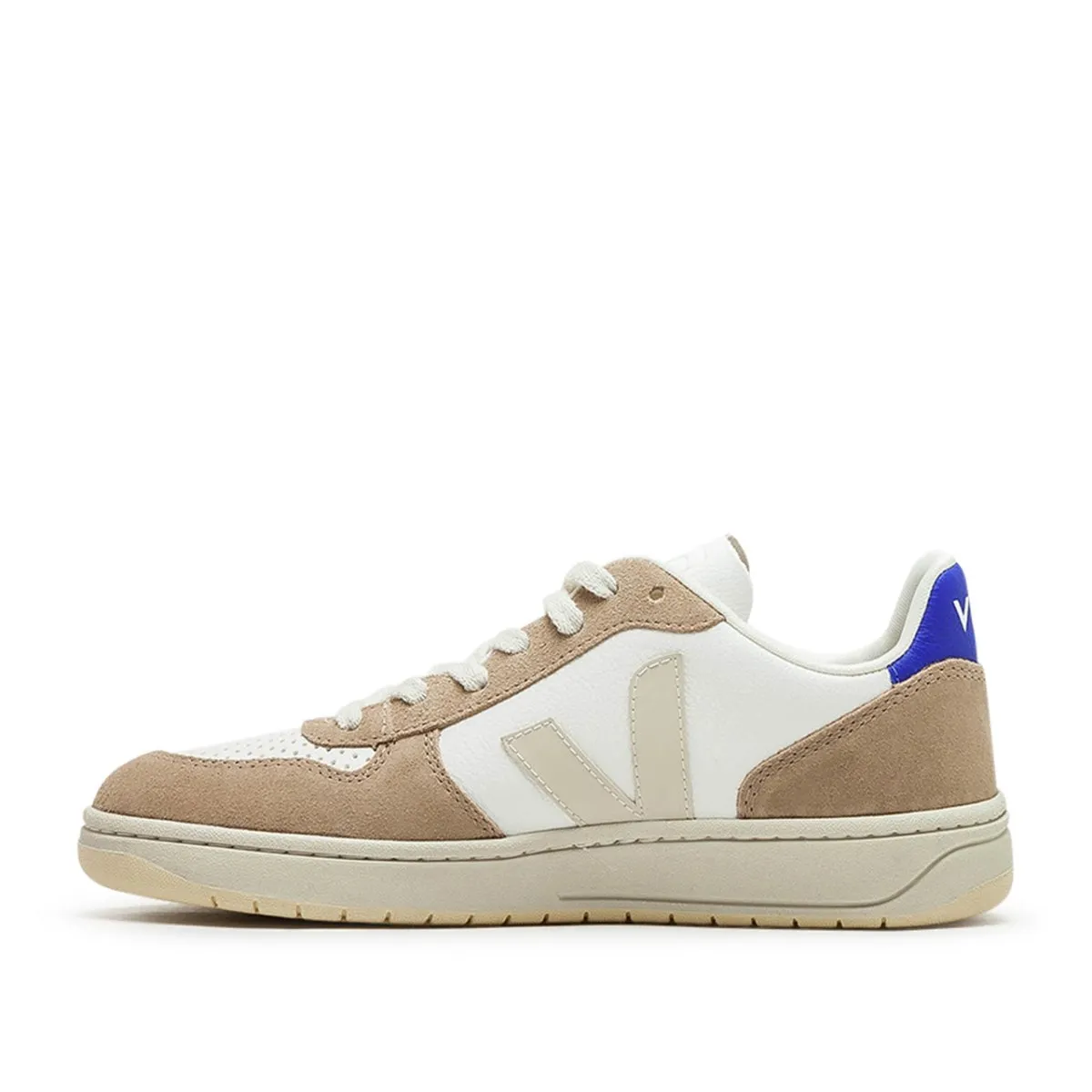 Veja V-10 Chromefree Leather (White / Beige)