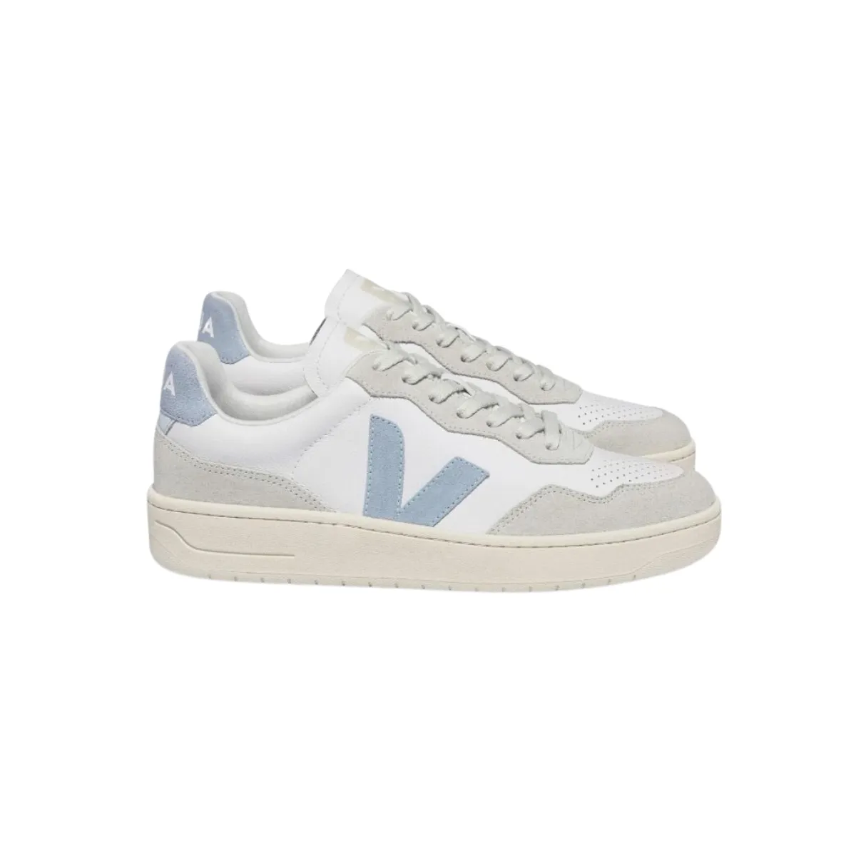 Veja   V-90 O.T. Leather Extra-White_Steel (men)