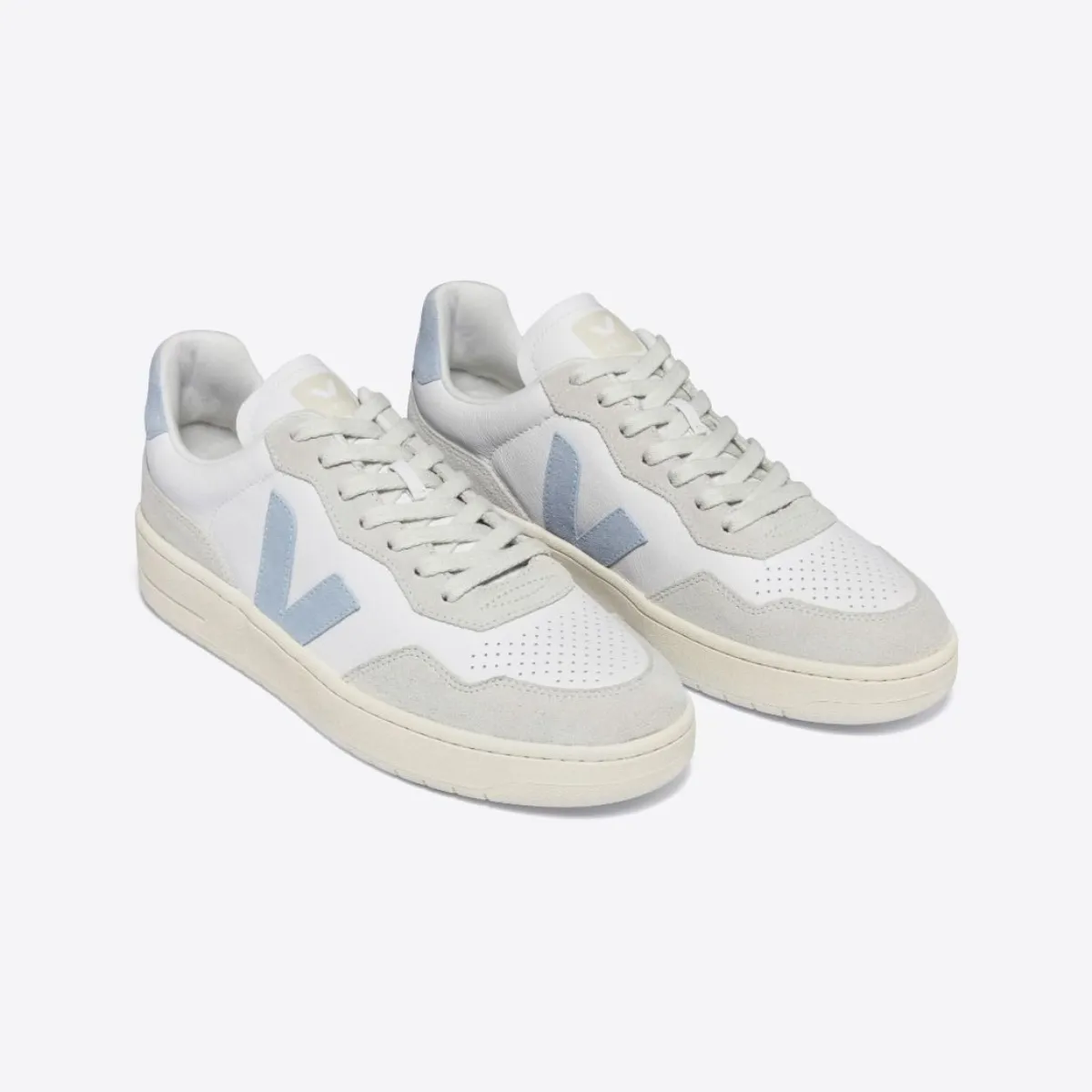 Veja   V-90 O.T. Leather Extra-White_Steel (men)