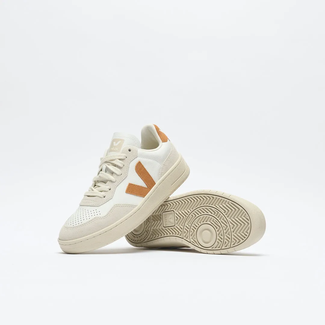 Veja - V-90 Women's Leather (Extra-White/Umber)