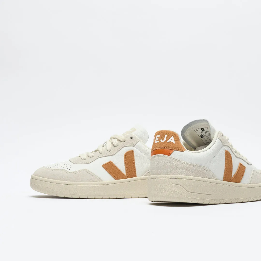 Veja - V-90 Women's Leather (Extra-White/Umber)