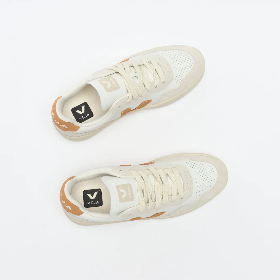 Veja - V-90 Women's Leather (Extra-White/Umber)