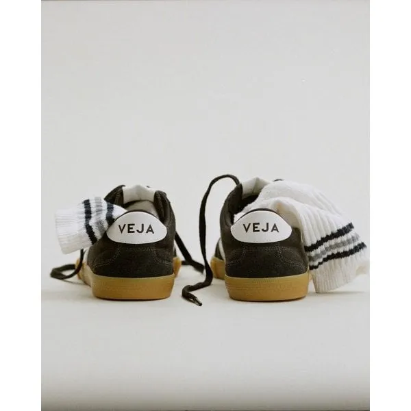 Veja Volley Womens Canvas Shoe in Black White Natural