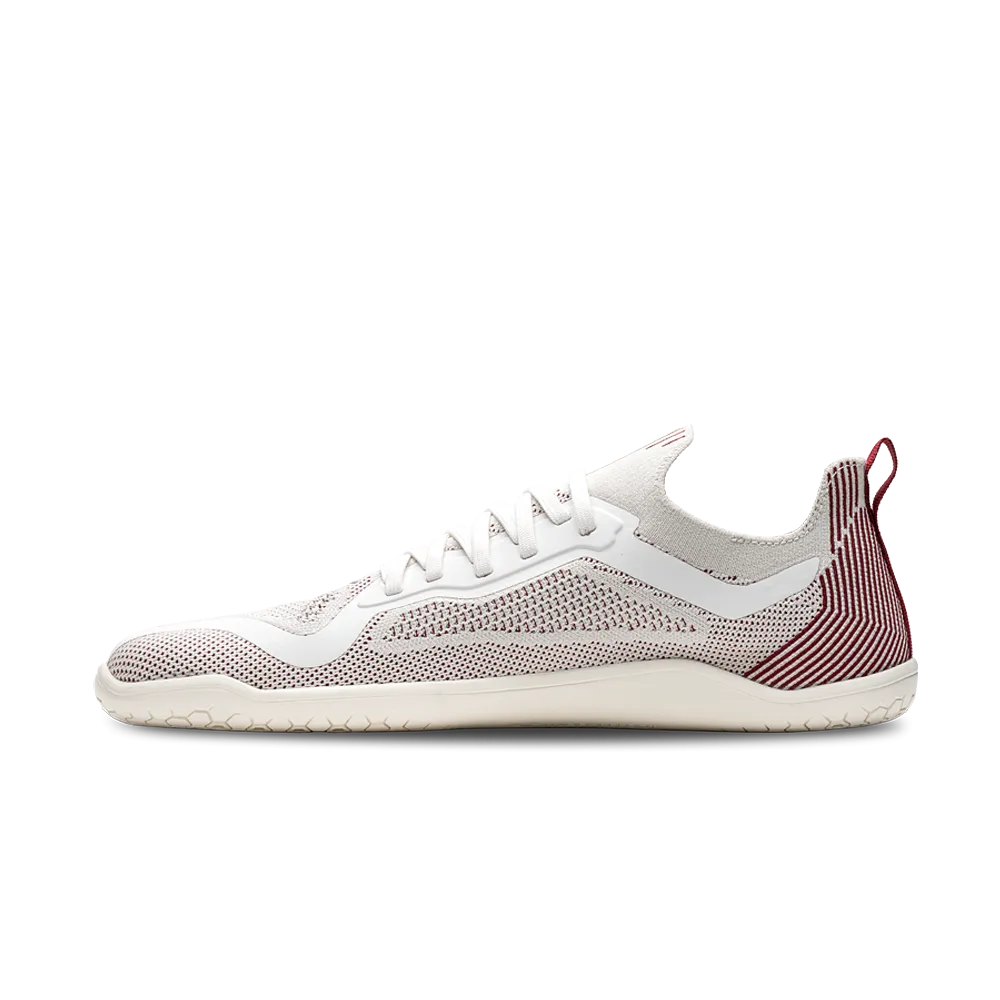 Vivobarefoot Primus Lite Knit Womens Off White/Burgundy