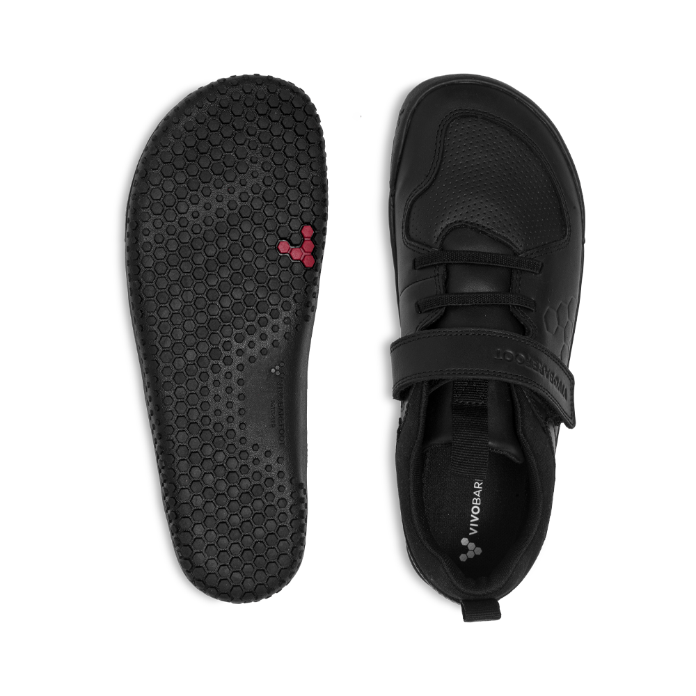 Vivobarefoot Primus Ludo School Juniors Obsidian