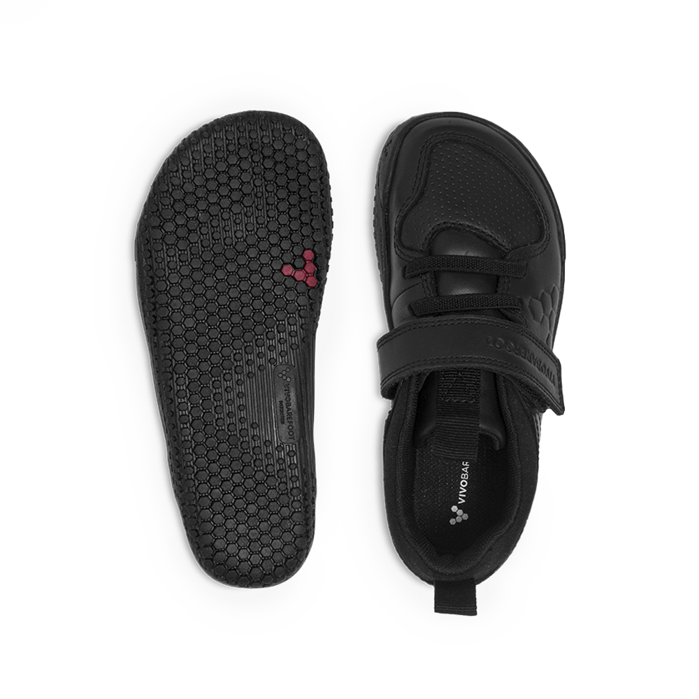 Vivobarefoot Primus Ludo School Preschool Obsidian