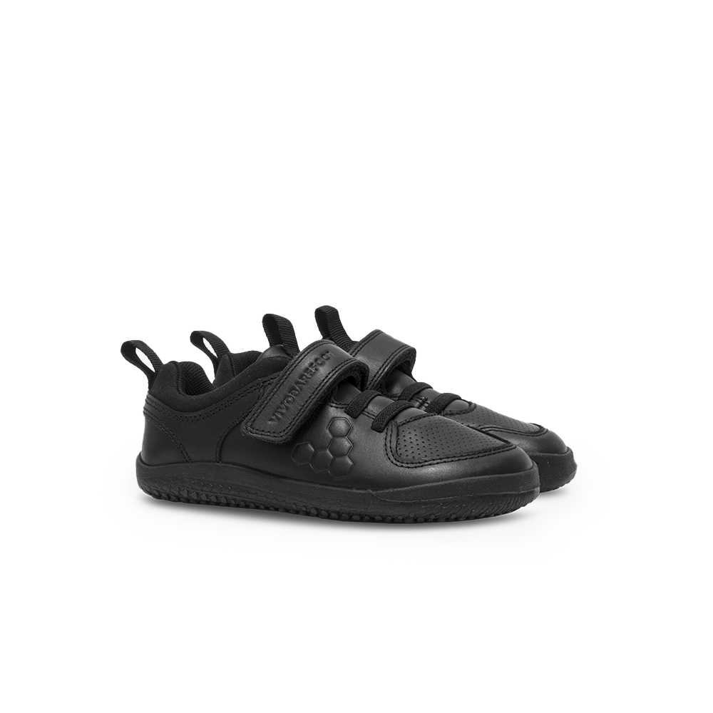 Vivobarefoot Primus Ludo School Preschool Obsidian