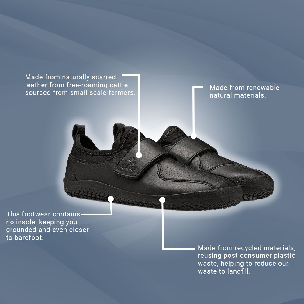 Vivobarefoot Primus School II (Kids) - Obsidian