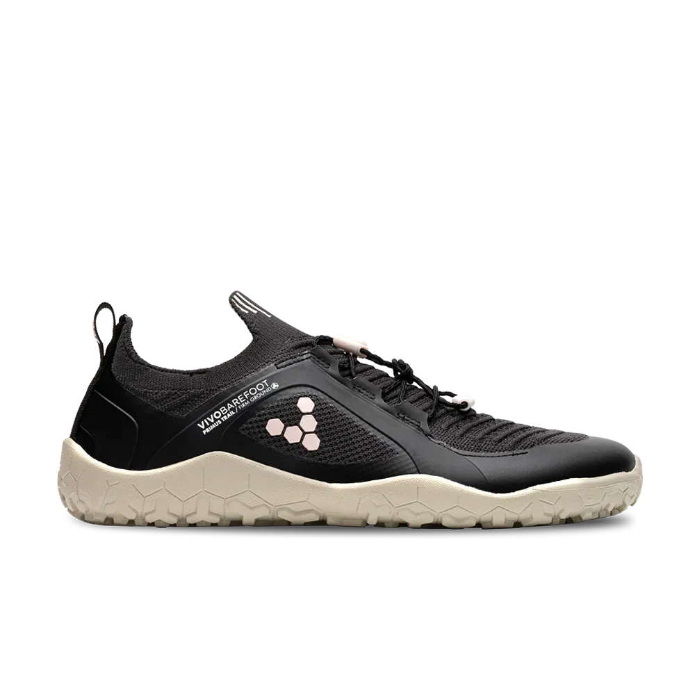 Vivobarefoot Primus Trail Knit FG Womens Obsidian/Misty Rose/Limestone