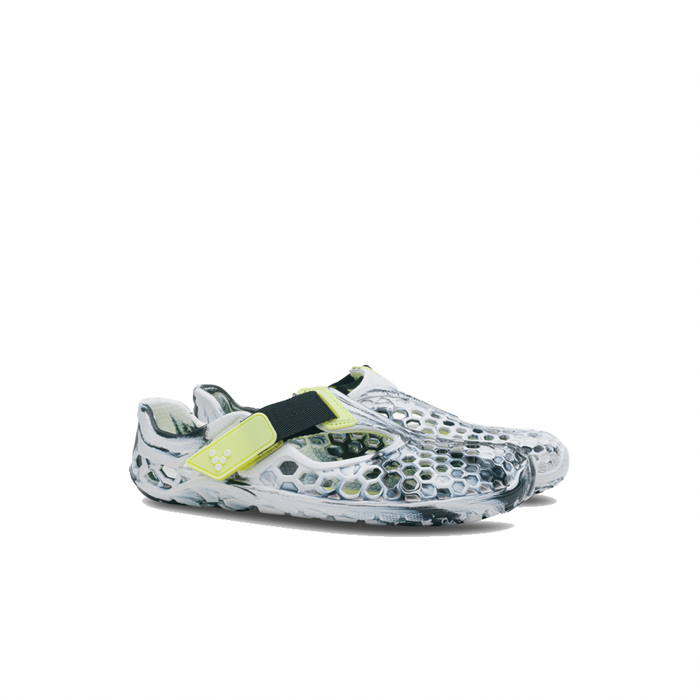 Vivobarefoot Ultra Bloom Kids Obsidian White