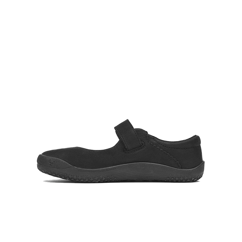 Vivobarefoot Wyn School Kids Obsidian Black