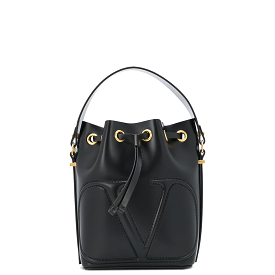 VLogo Bucket Bag, Black