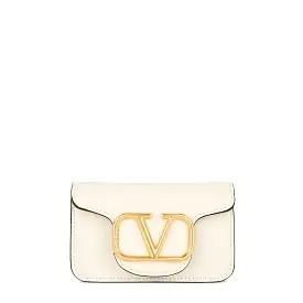 Vlogo Loco Micro Shoulder Bag, Ivory