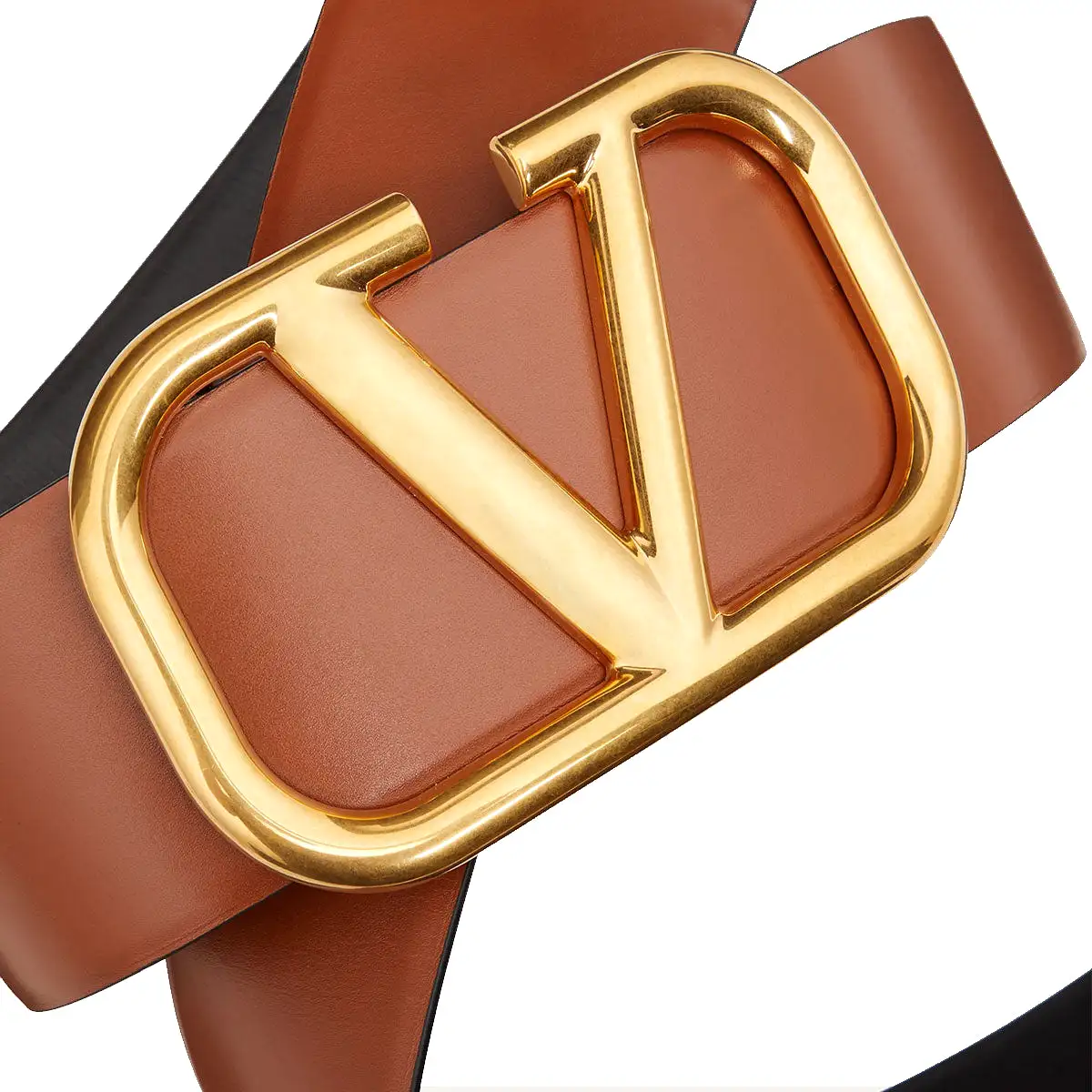 Vlogo Reversible Leather 70MM Belt, Selleria/Black