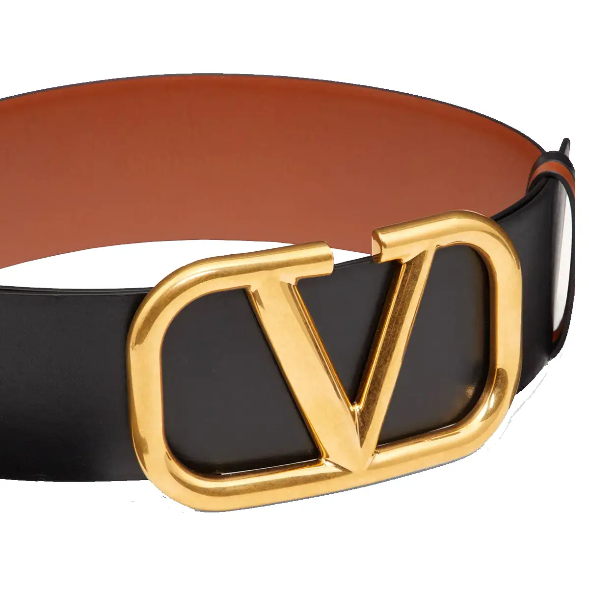 Vlogo Reversible Leather 70MM Belt, Selleria/Black