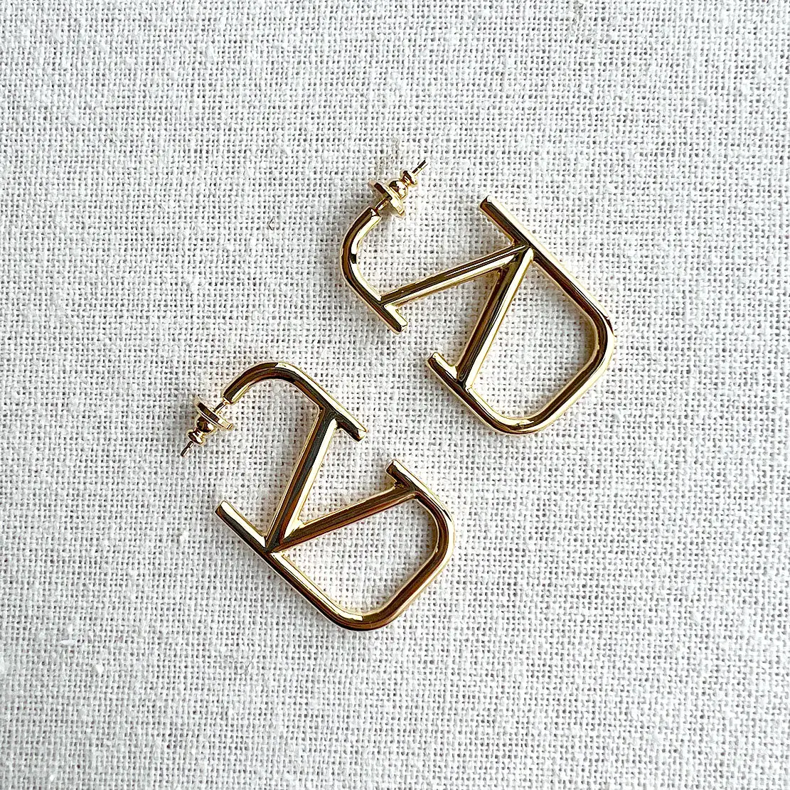 VLOGO Signature Metal Earring