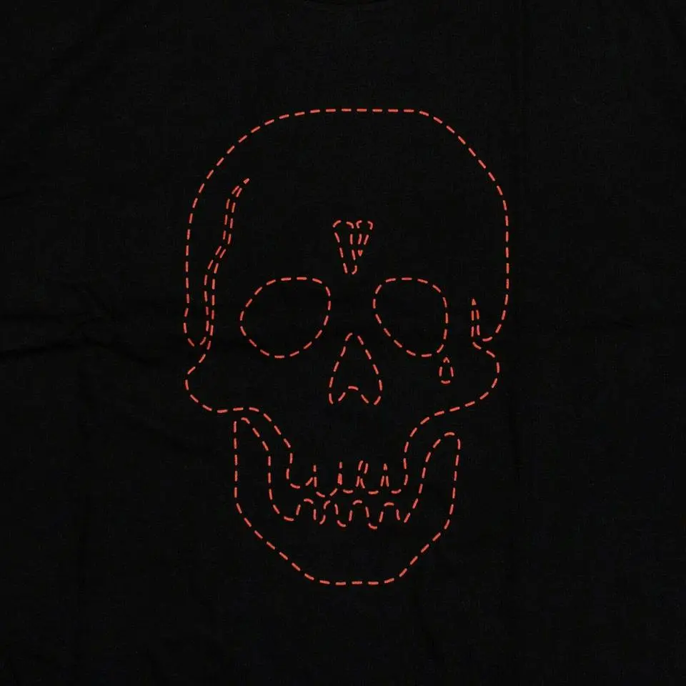 VLONE X NEIGHBORHOOD Red Skull Tee Black