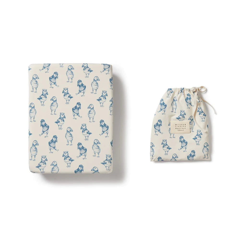 Wilson & Frenchy Organic Bassinet Sheet - Petit Puffin