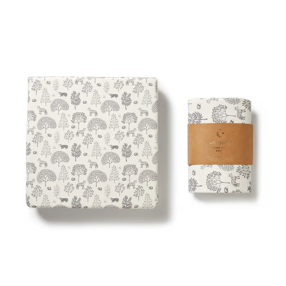 Wilson & Frenchy Organic Cot Sheet - Woodland